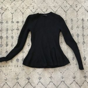 Peplum Ann Taylor Black Sweater